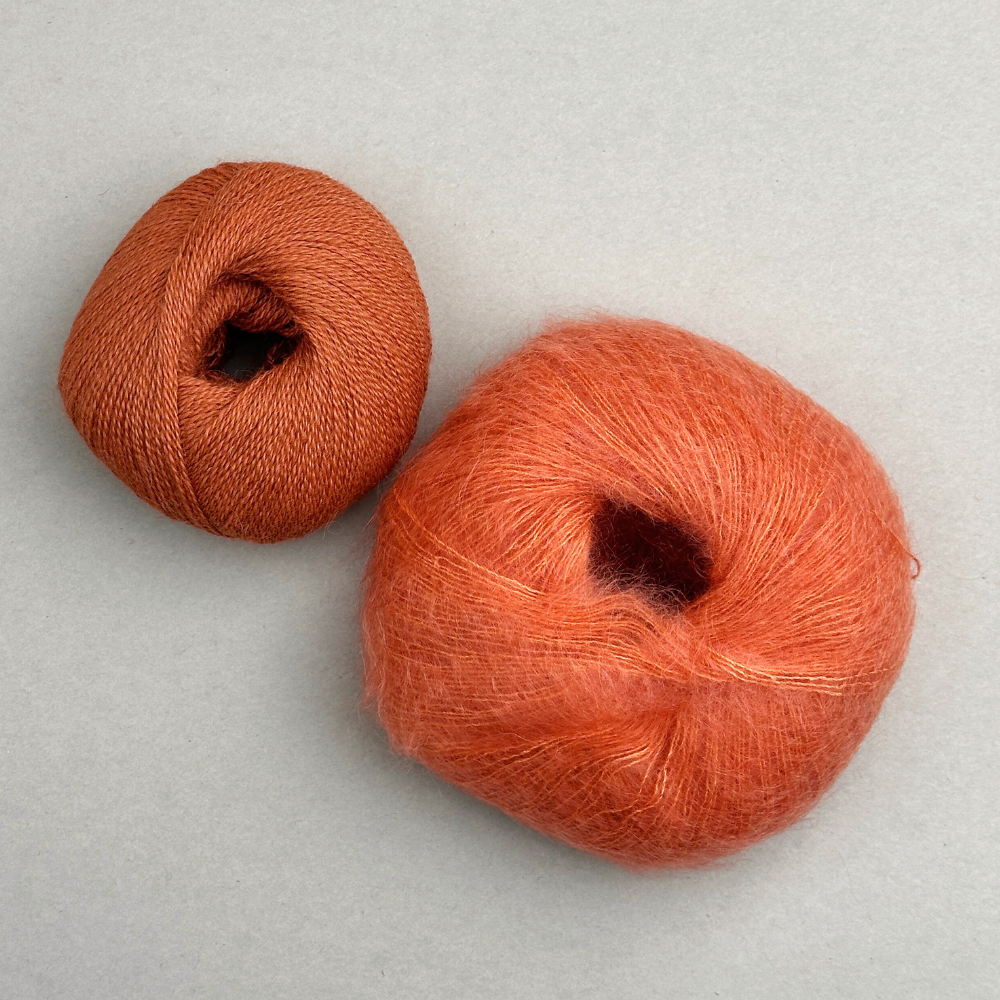 Smuksak Scarf - Strikkekit (Silk Mohair + Baby Alpaca)