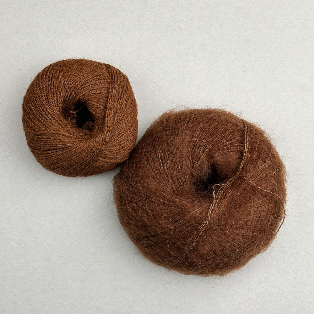 Smuksak Scarf - Strikkekit (Silk Mohair + Baby Alpaca)