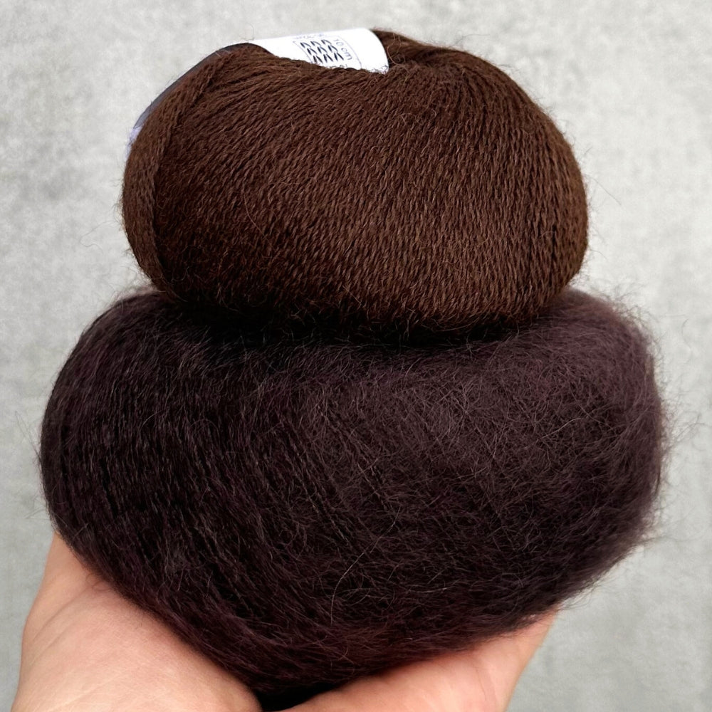 Smuksak Scarf - Strikkekit (Silk Mohair + Baby Alpaca)