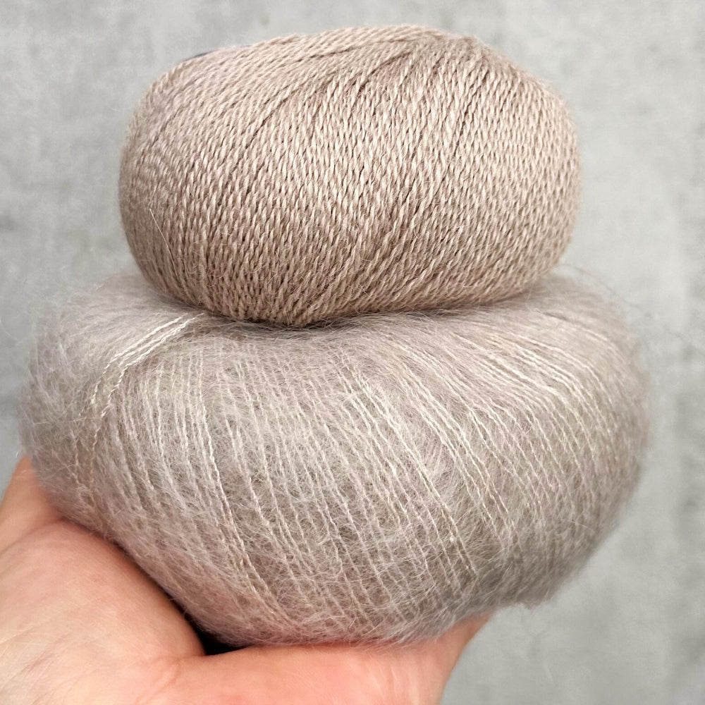 Smuksak Scarf - Strikkekit (Silk Mohair + Baby Alpaca)