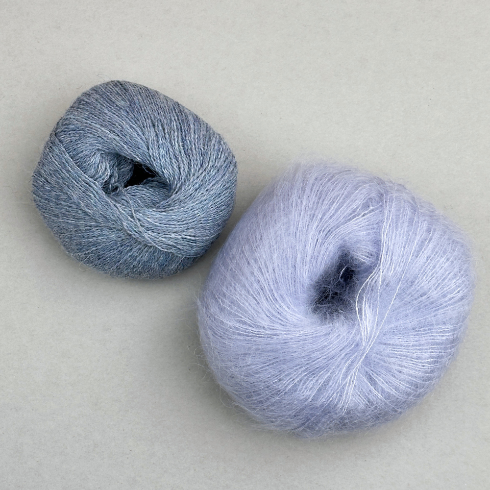 Smuksak Scarf - Strikkekit (Silk Mohair + Baby Alpaca)