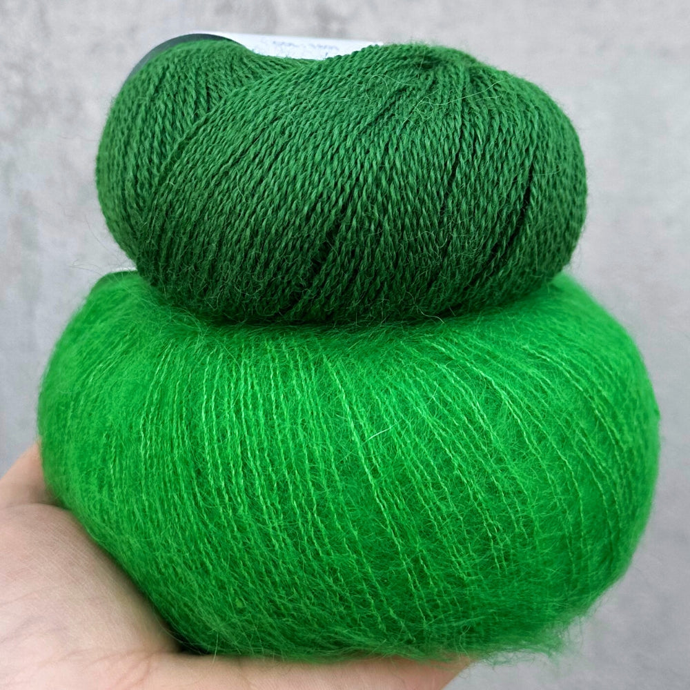 Smuksak Scarf - Strikkekit (Silk Mohair + Baby Alpaca)