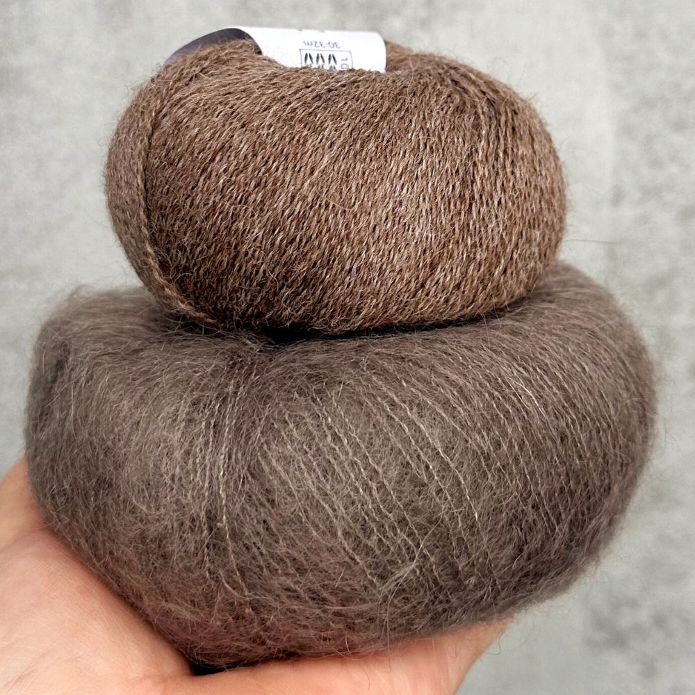 Smuksak Scarf - Strikkekit (Silk Mohair + Baby Alpaca)