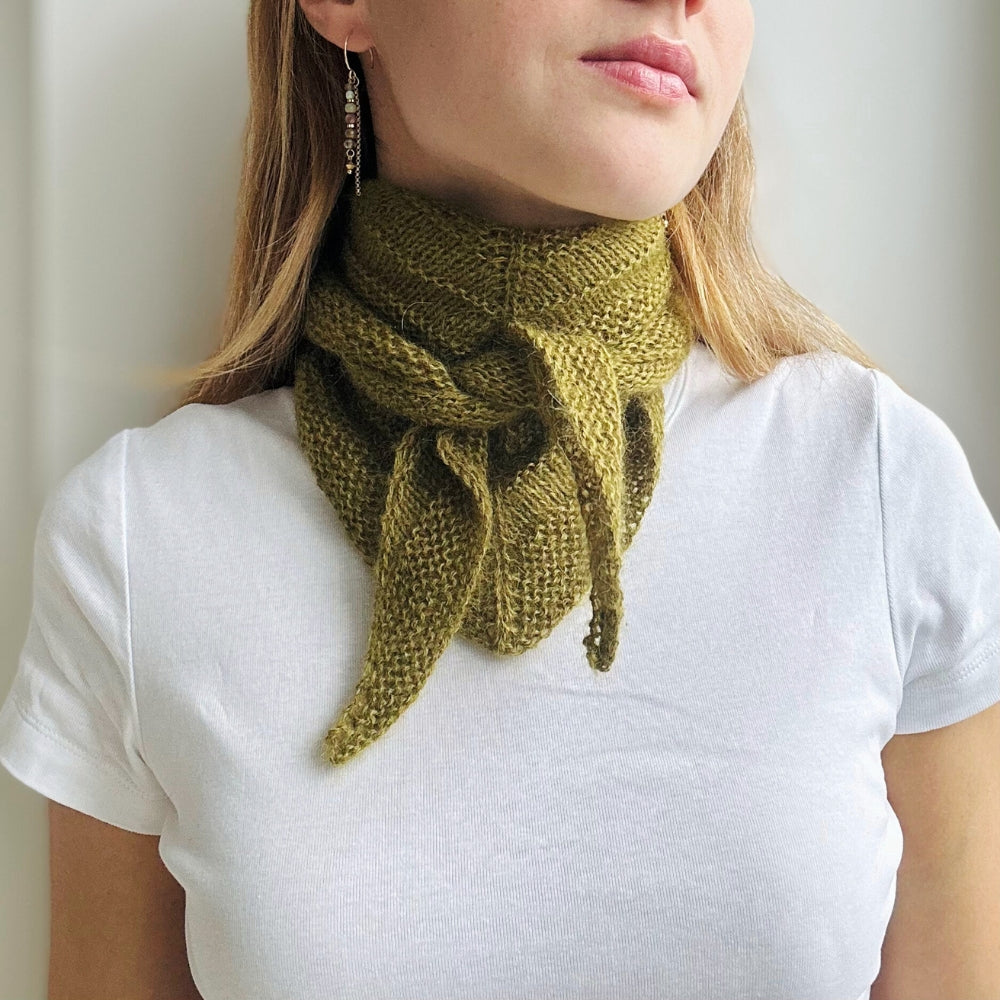 Smuksak Scarf - Strikkekit (Silk Mohair + Baby Alpaca)