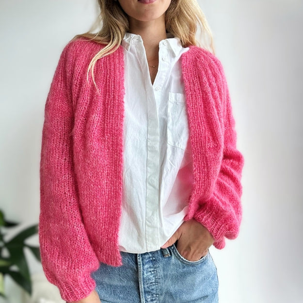 Garnkit - Sunday Cardigan - Mohair Edition af PetiteKnit (Silk Mohair)