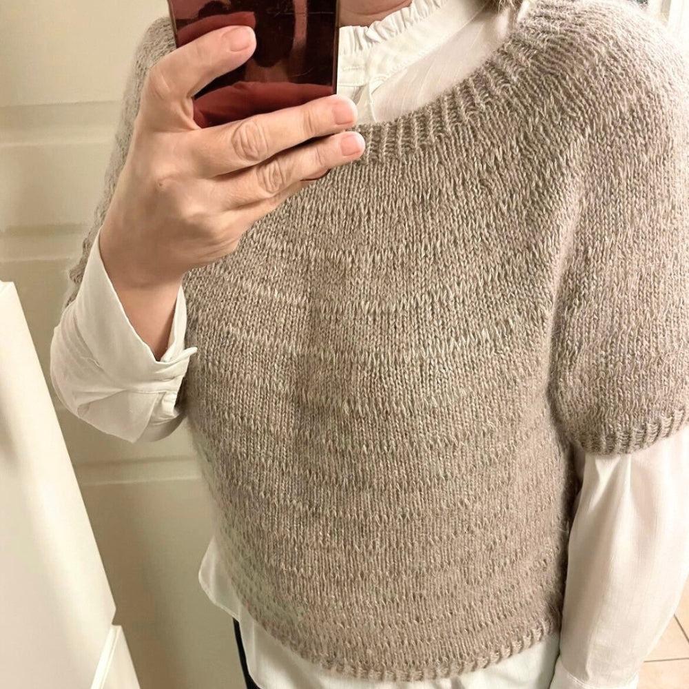 Strikkekit (uden opskrift) - Tide Tee af Hanne Rimmen (Porto Rico + Silk Mohair)