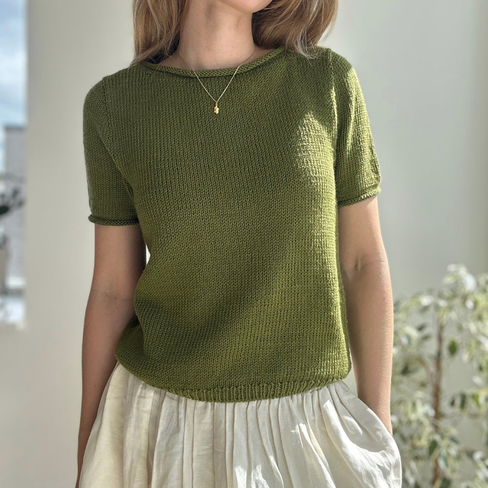 Strikkekit (uden opskrift) - Vega Tee af Le Knit (MerinoCot)