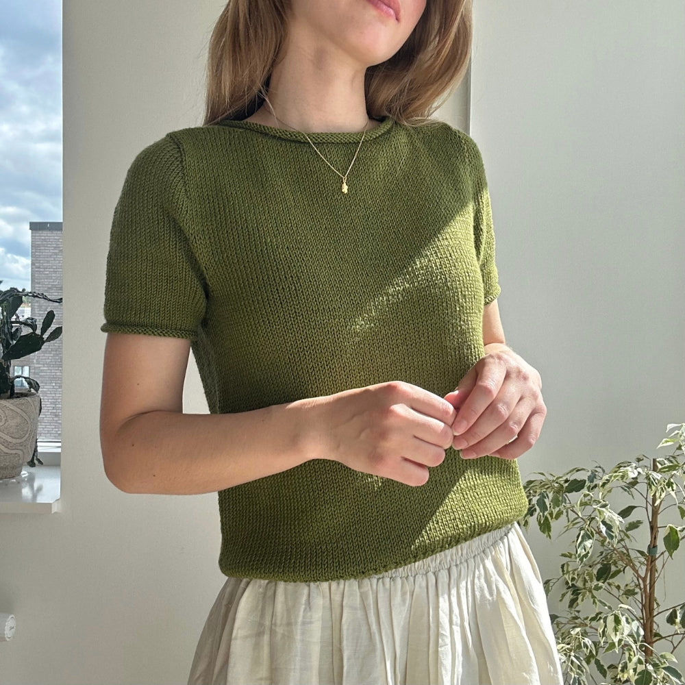 Strikkekit (uden opskrift) - Vega Tee af Le Knit (MerinoCot)