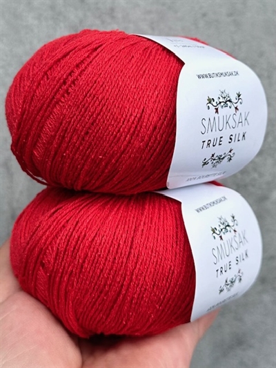 True Silk - 100% Silke - Scarlet Poppy - SM28