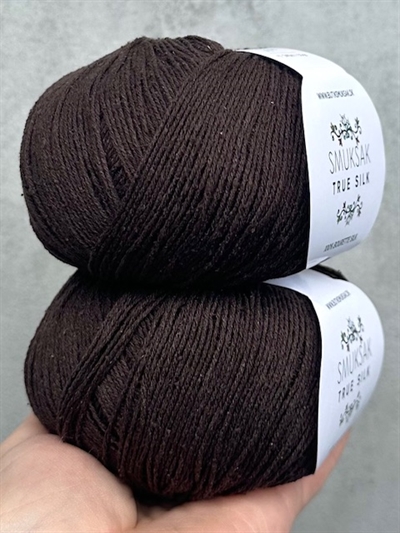 True Silk - 100% Silke - Black Coffee - SM33