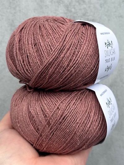 True Silk - 100% Silke - Rosa Plum - SM34