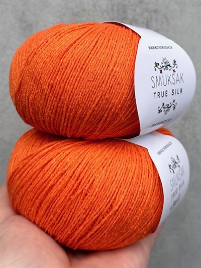 True Silk - 100% Silke - Bright Orange - SM29