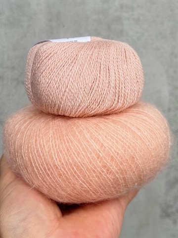 Smuksak Scarf - Strikkekit - Peach (Silk Mohair Edition)